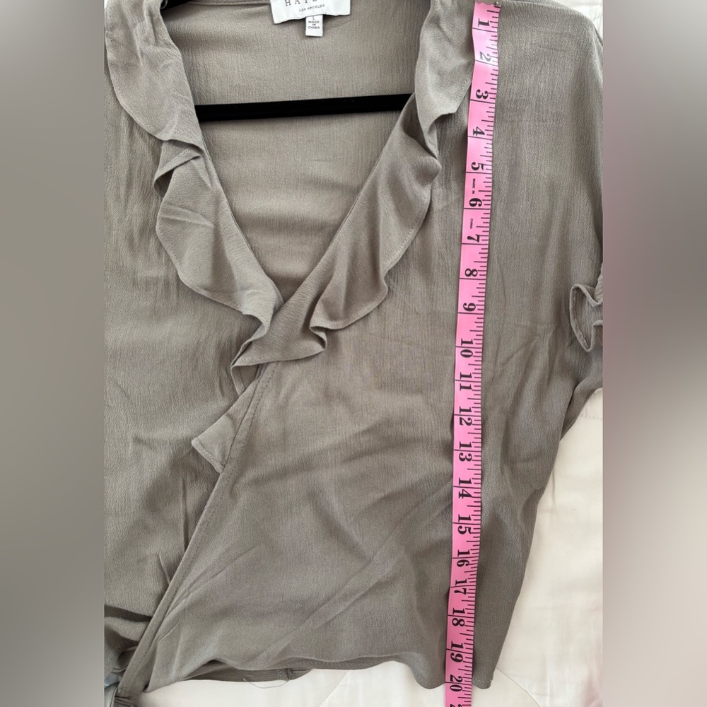 Hayden Ruffled Wrap Blouse - Picture 9 of 10